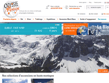 Tablet Screenshot of odyssee-montagne.fr